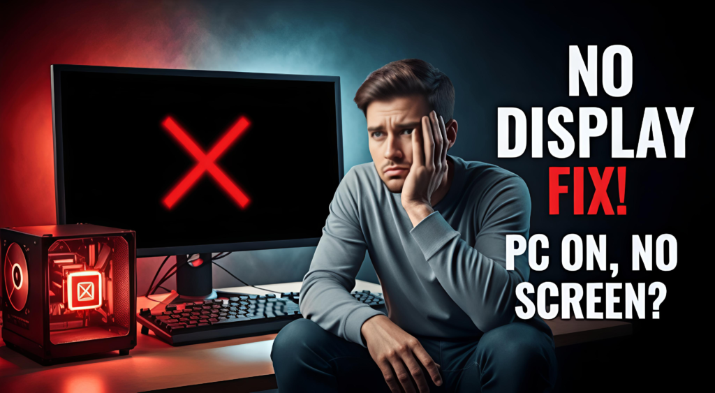 How to Fix Computer That Turns On But Shows No Display