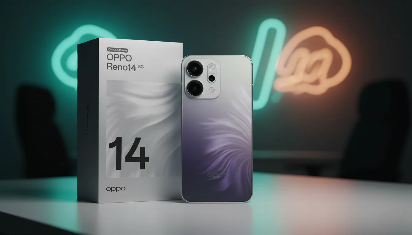 Oppo Reno14 Pro 5G front and back design